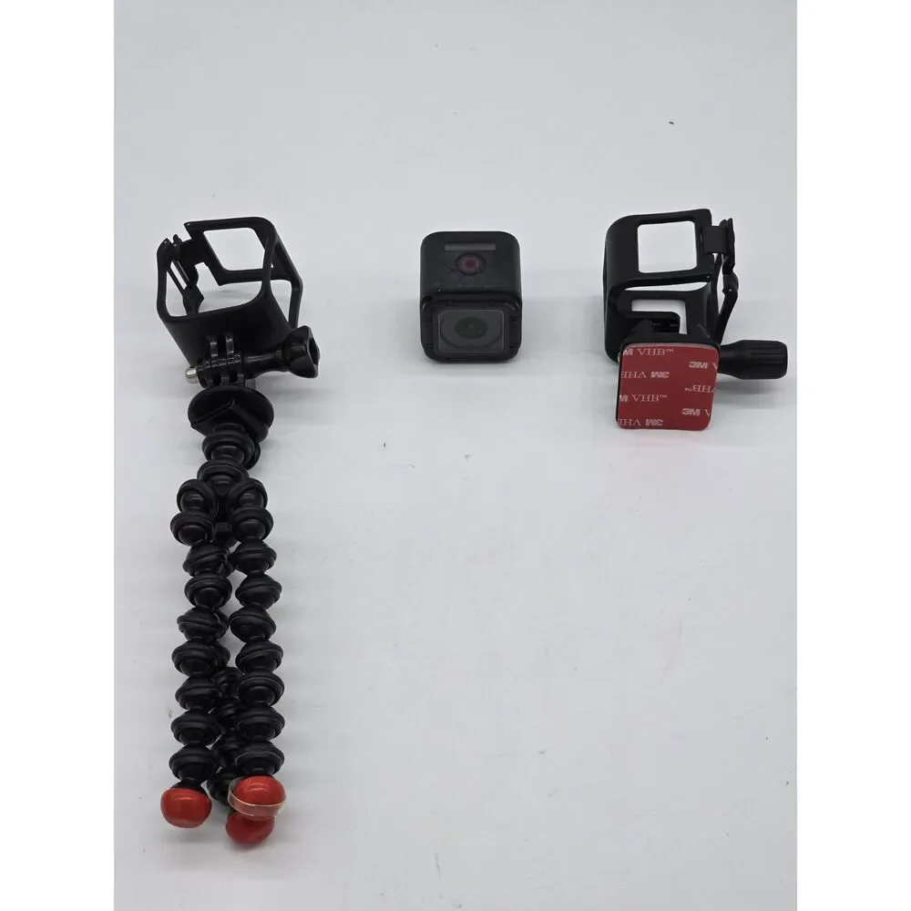GoPro HERO4 Session Action Camera W/ Tripod and Case Accessories Lot